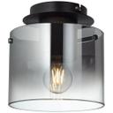 Deckenleuchte Benett, braun, 21,5 x 20 cm, Glas Deckenleuchte