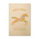 Cuadro de madera Bodart - Los unicornios son reales