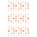 Wallsticker former - Geometriske cirkler i abrikos