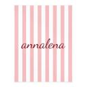 Personlige plakat-striber i pink
