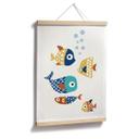 Póster Kubistika - Peces de colores