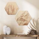 Hexagon Hout Windy Grass