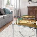 Plateau de table en verre - Klimt - Le baiser - Carré - 60x60 cm