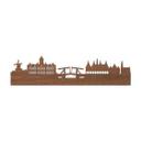 Chapa de caoba Wood art - Skyline Amsterdam
