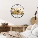 Wanduhr aus Glas - Niksic - Morgenlicht - Ø 30 cm