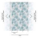 Fotomural palmeras hojas azul claro no tejido papel pintado papel pintado selva azul cocina