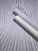 Ikke-vævet tapet 3D-look, striber grafisk geometrisk i grå 