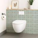 Azulejos Adhesivos Boho - espiga rosa salvia verde - lote de 12