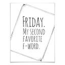 Póster - Viernes - Mi segunda palabra con F favorita