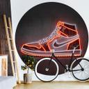 Fototapet - Rundt Mielu - Sneaker - vliesetapet/selvklæbende non-woven tapet