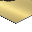 Geborsteld Alu-Dibond met goud-, zilver- & kopereffect - Vlinders in zacht licht - Treechild