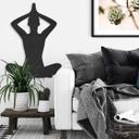 MDF - Decoración en madera - postura de yoga sentado 02
