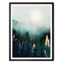 Póster SpaceFrog Designs - Bosque brumoso