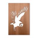 Decoración en madera caoba - Pájaro - Búho