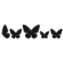 Muursticker Home sweet Home (2-kleurig) incl. 5 haken