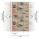 Undervandstapet vintage farverigt - non-woven tapet med fisk til stue og badeværelse
