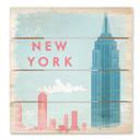 Cuadro de madera Rivers - New York - 40x41,5 cm