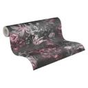 A.S. Creation tapet med blomstermotiver i grå og pink non-woven tapet i mat blomsterlook