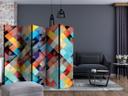 Rumdeler - Farverigt patchwork, 3-delt