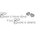 Muursticker Casa si trova dove