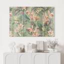 Akrylbillede jungle med papegøjer grøn - Bloomery Decor