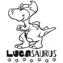 Wallsticker -  + Navn + Dinosaurus 02