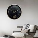 Fußball Wanduhr DFB - Schwarz-gold Ø30 cm