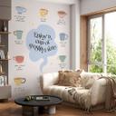 Disfrute de una taza de Positivi-Tea fotomural - KsanaKalpa