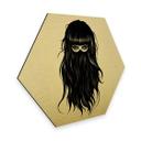 Hexagon Alu-Dibond Goudeffect Ireland - It Girl