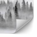 Salpicadero de cocina autoadhesivo bosque de nubes en blanco y negro - Xu