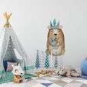 Sticker mural Kristina Kvilis - Ours hippie