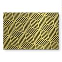 Geborsteld Alu-Dibond met goud-, zilver- & kopereffect - Geometrisch lijnenpatroon