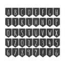 Banderín Letras de madera MDF - letras simples