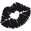 Muursticker Emoji Kiss