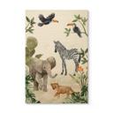 Cuadro de madera Goed Blauw - Jungle babies