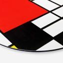 Tableau sur alu-Dibond Mondrian - Composition en rouge, jaune, bleu et noir