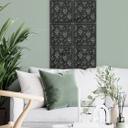 Separador de ambientes, tabique hojas florales - decoración acrílica