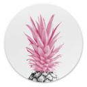 Vægcirkel 1X Studio - Pink Pineapple – print på aluminium (Alu-Dibond)