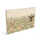 Cuadro de madera de animales de granja en el prado de flores - Kikki Belle