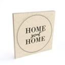 Cuadro de madera Home sweet Home - Cuadrado
