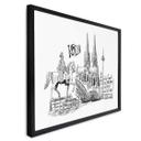 Póster Colonia - blanco y negro - Love your City