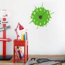 Wallsticker Tintenkleks Wanduhr - 79x84 cm