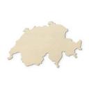 Decoración en madera mapa Suiza - Álamo