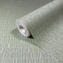 Papel pintado no tejido con motivo de baldosas texturadas de aspecto textil verde