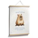 Poster Capybara mignon - Always be yourself
