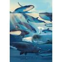 Fotomural marrón - Ballenas