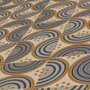 Papel pintado con motivo de ondas y líneas gris dorado - papel pintado gráfico no tejido de aspecto retro