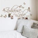 Wallsticker -  Hjemme er ..  med plads til fotos