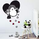 Muursticker - Sheepworld - Schaap in Hart