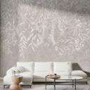 Fotobehang woonkamer natuurmotief - elegante wilgentakken in beige - Ms Tiff